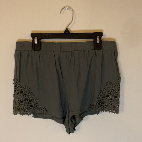 Olive Hot Shorts - Picture 2 of 4